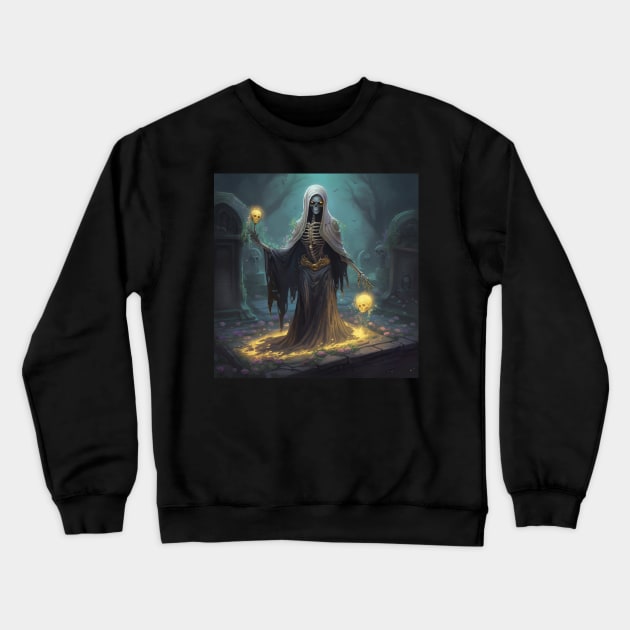 Necromancer summoning the dead Crewneck Sweatshirt by Arondight Studios